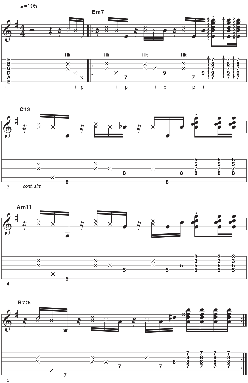 Brazilian Guitar Example