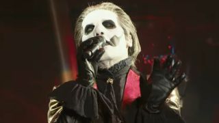 Papa Emeritus IV of Ghost onstage in 2023