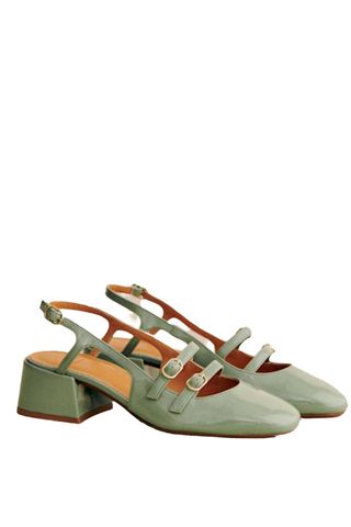 Paula Babies - Sage Varnish - Bovine Leather - Sézane