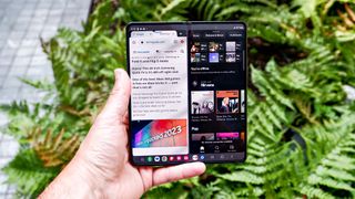 Samsung Galaxy Z Fold 5 multiwindow 2 apps at once