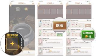 Tap brewing slot, tap brew, tap get missing