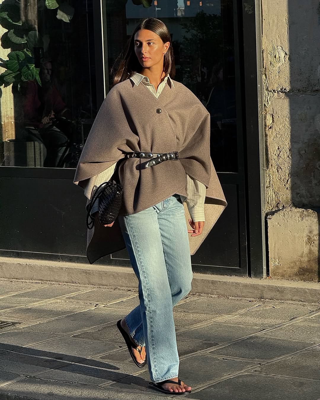 woman wearing statement coat outfit 2026