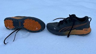 Puma Fast-Trac Nitro running shoes on snow