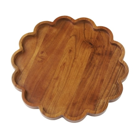 The Pioneer Woman Round Scallop Wood Serveboard