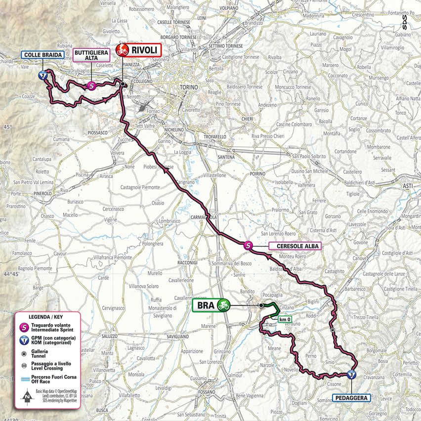 Maps and profiles of the 2023 Giro d'Italia
