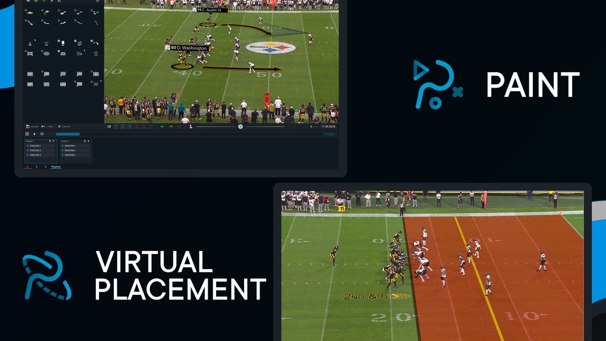 Chyron’s PAINT 9.8 enhances live sports broadcasting with a new built-in playlist manager, streamlining the production process. Virtual Placement 7.6 further refines the experience with enhanced optical tracking and calibration, delivering precise graphics tailored for football broadcasts for a more engaging viewer experience.