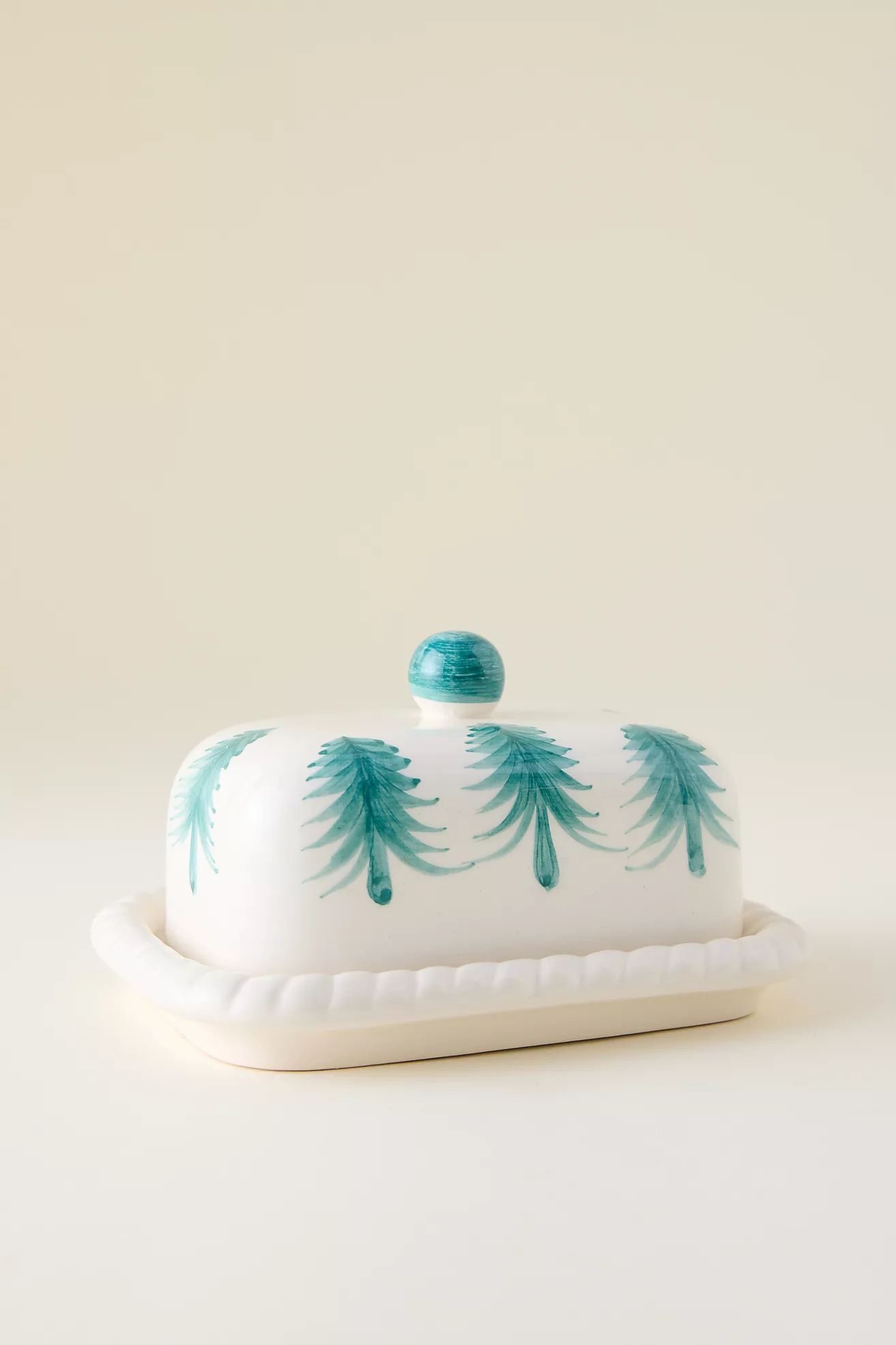 Anna + Nina Christmas Forest Butter Dish