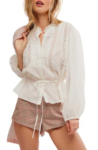 Best of Me Lace Tie Waist Shirt