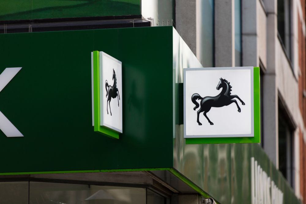 Lloyds bank sign on branch