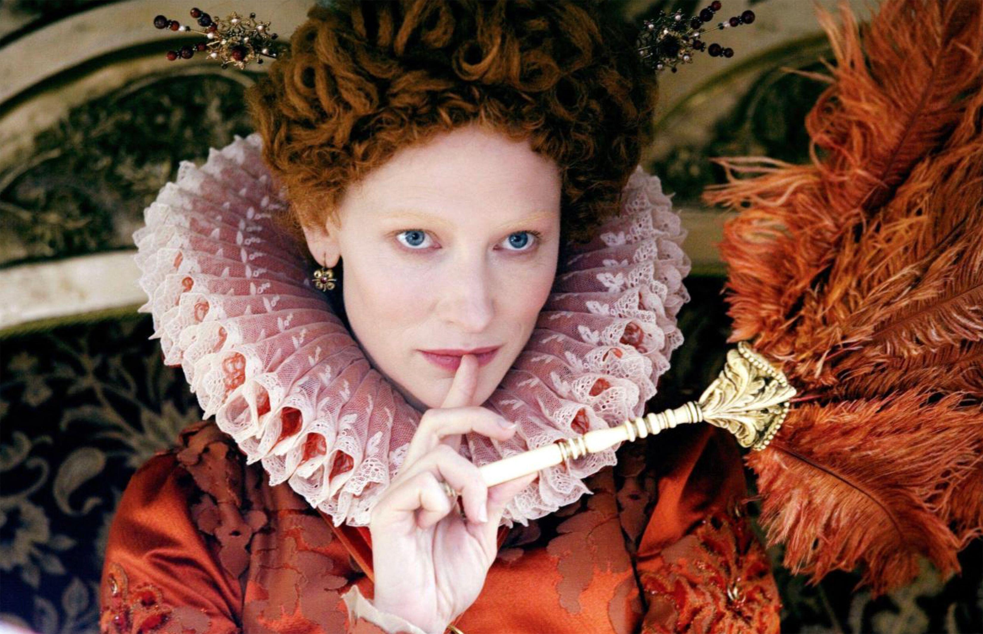 Cate Blanchett as a young Elizabeth I