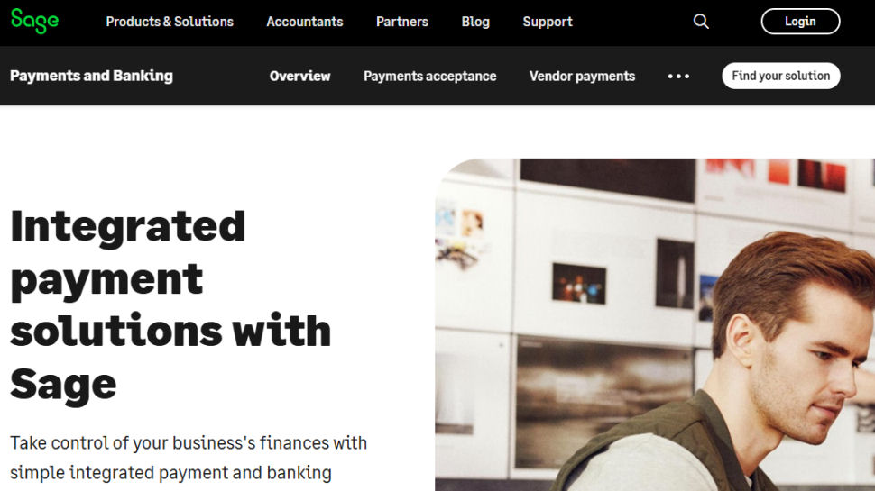 Sage website screenshot (May 2025)