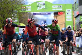 Geraint Thomas and Tao Geoghegan Hart at Tour of the Alps