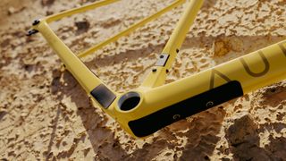 Close up on the frame details of the Aurum Manto