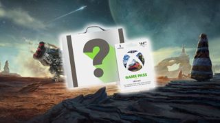 Game Pass Starfield bundle with planet artwork in backdrop