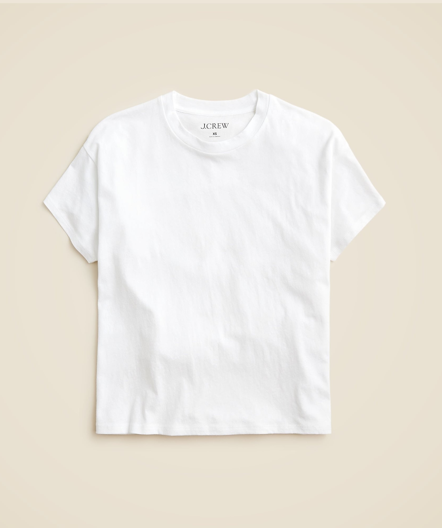 J.Crew, Feather Jersey Cropped T-Shirt