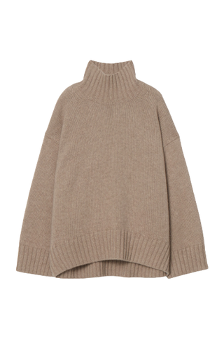 Chunky Pure Cashmere Turtleneck Sweater