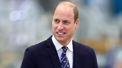Prince William proved his modern approach during a visit to tour the BAE Systems Typhoon Maintenance Facility 