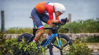 Tom Dumoulin rode to silver in the 2016 Olympic time trial