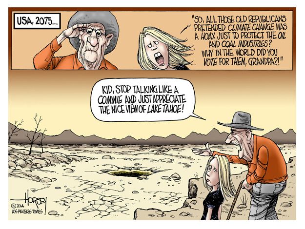 Political cartoon coal industry climate change environment