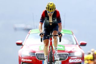 PEYRAGUDES FRANCE JULY 20 Geraint Thomas of The United Kingdom and Team INEOS Grenadiers crosses the finish line during the 109th Tour de France 2022 Stage 17 a 1297km stage from SaintGaudens to Peyragudes 1580m TDF2022 WorldTour on July 20 2022 in Peyragudes France Photo by Michael SteeleGetty Images