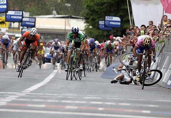 Baden Cooke came close to winning a Giro stage in 2005