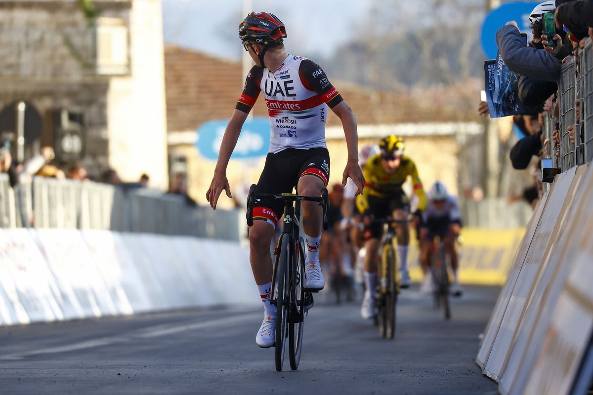 Tirreno Adriatico 2022 - 57th Edition - 4th stage Cascata delle Marmore - Bellante 202 km - 10/03/2022 - Tadej Pogacar (SLO - UAE Team Emirates) - photo Luca Bettini/SprintCyclingAgency&Acirc;&copy;2022