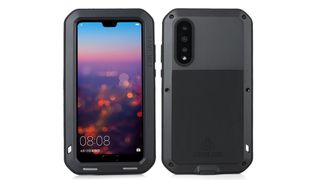 Front and back views of the Love Mei Powerful Case for Huawei P20 Pro