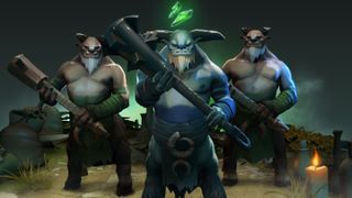 Three monsters holding clubs in Dota 2.