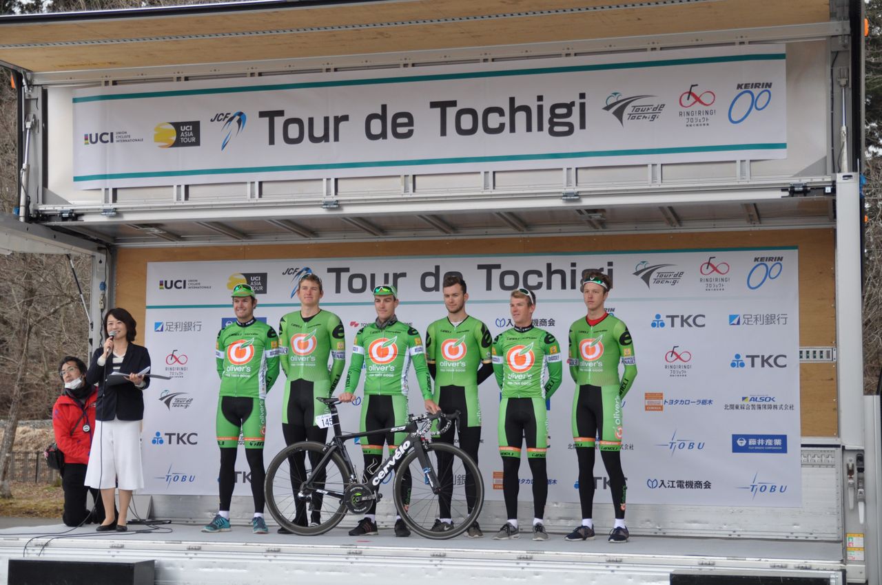The Oliver's Real Food Racing team at the Tour de Tochigi in Japan