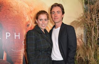 Princess Beatrice of York and Edoardo Mapelli Mozzi attend the London Premiere of Apple's acclaimed documentary "The Elephant Queen"