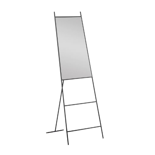Kave Home, Norland Black Metal Full-Length Mirror 55 X 166 Cm 