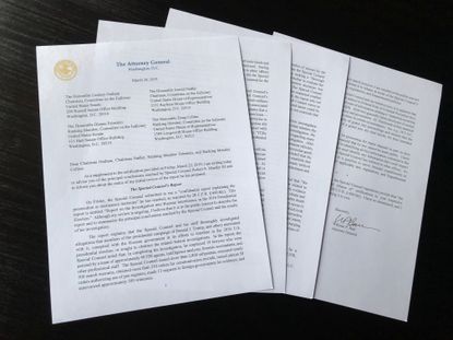 Barr's letter on Mueller's report.