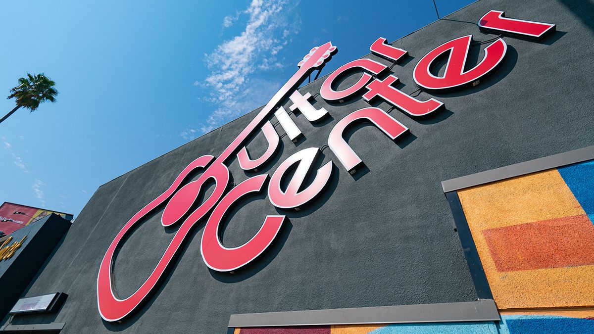 General views of the Hollywood Rock Walk at the Guitar Center on the Sunset Strip after the announcement of rock legend Eddie Van Halen&#039;s death on October 06, 2020 in Hollywood, California