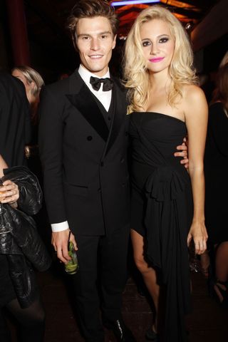 Pixie Lott & Oliver Cheshire at The GQ Men Of The Year Awards, 2014