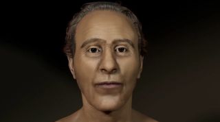 A facial reconstruction of Ramesses II 