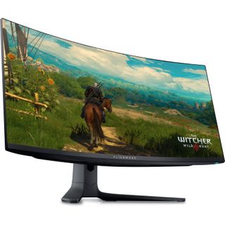 Product render of the Alienware 34 Curved QD-OLED Gaming Monitor (AW3423DWF).
