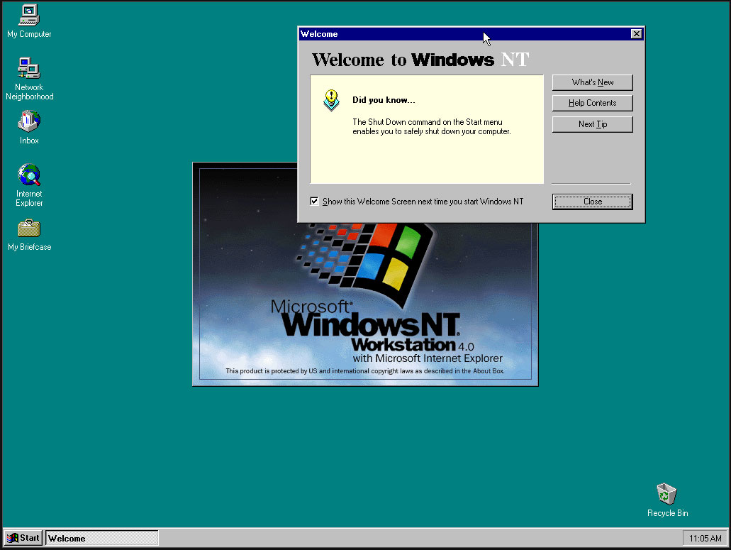 Windows NT 4.0 screenshots