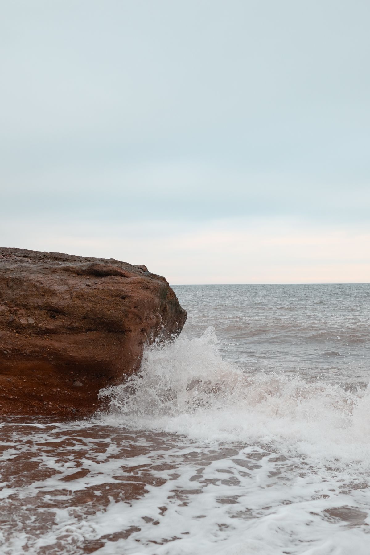 A photo of a beach and sea, taken on a Sigma BF camera