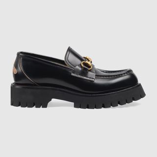 Gucci, lug sole loafer with Horsebit