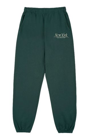 Sporty & Rich Ny 94 Sweatpant - Forest/cream