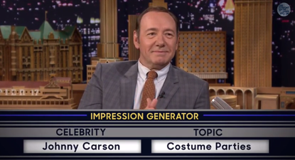Kevin Spacey owned Jimmy Fallon in a Halloween-themed game of celebrity impressions
