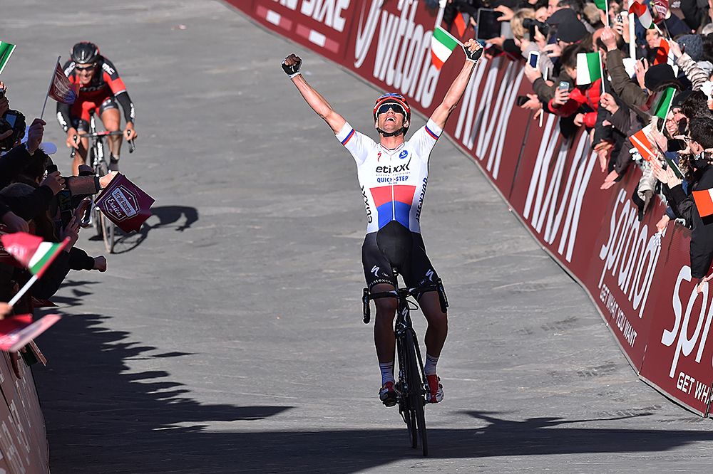 Zdenek Stybar (Etixx-Quickstep) wins the 2015 Strade Bianche