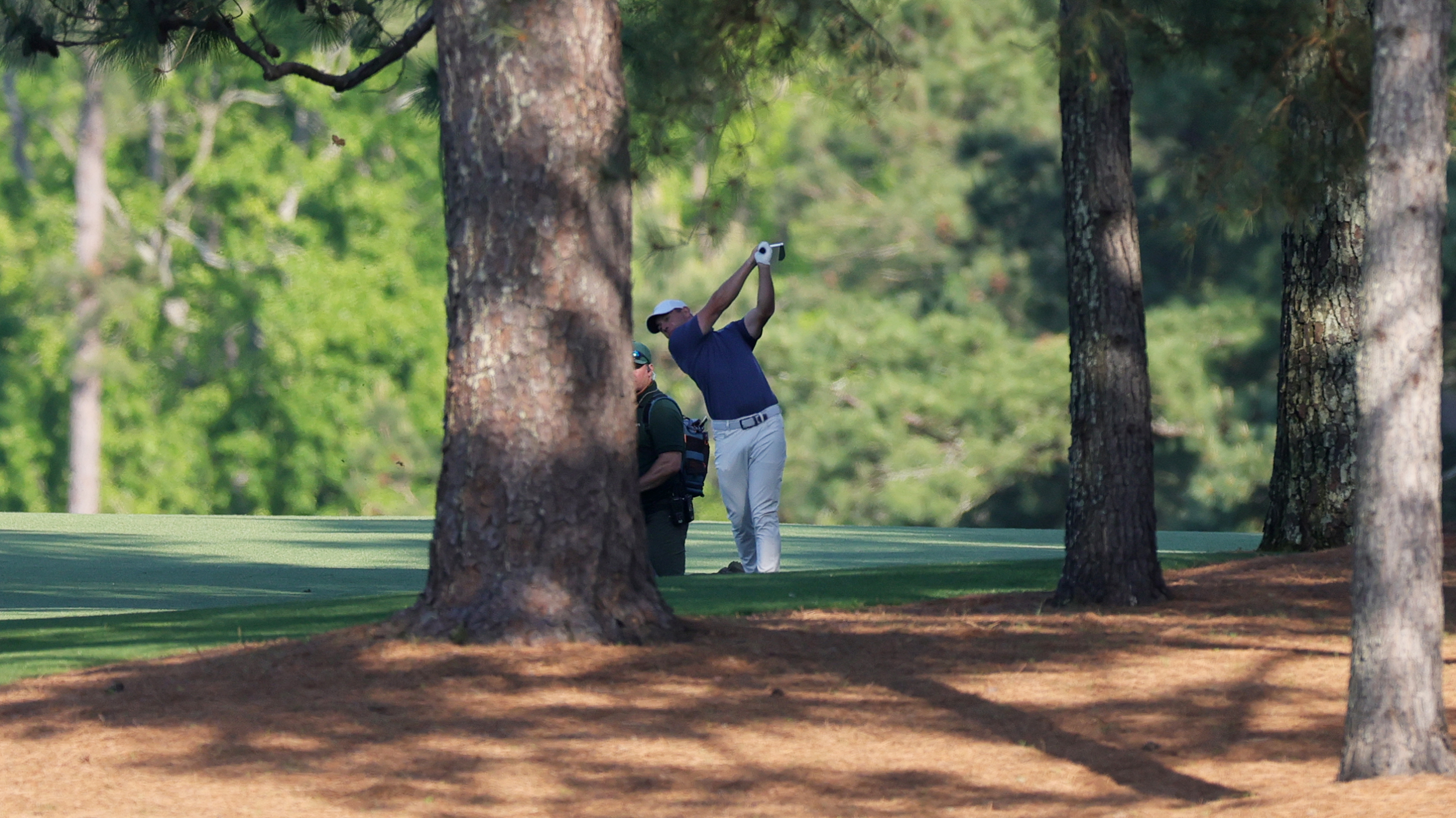 Rory McIlroy takes a shot at The Masters