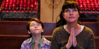 Pauley Perrette praying in Broke's "Losing My Religion"