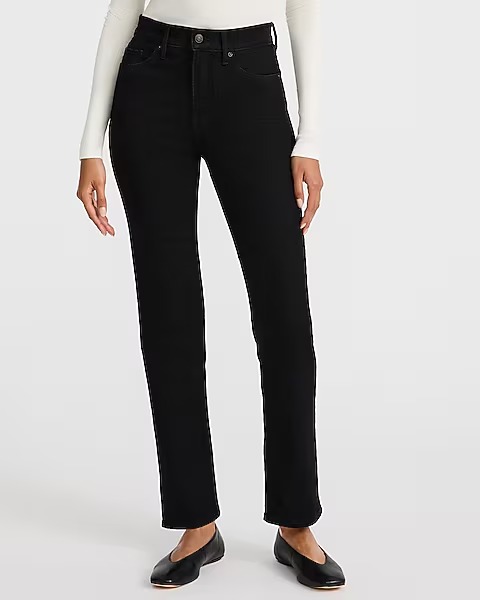 express, High Waisted Black '90s Slim Jeans