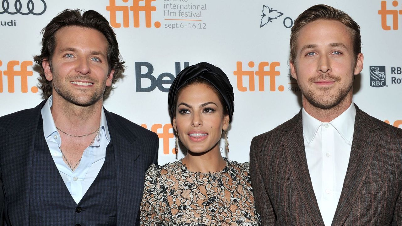 Bradley Cooper, Eva Mendes and Ryan Gosling attend the Toronto International Film Festival