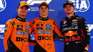 Oscar Piastri, Lando Norris and Max Verstappen — the three contenders for the Formula 1 title heading into the 2025 Abu Dhabi Grand Prix.