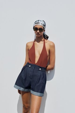 Zara denim shorts