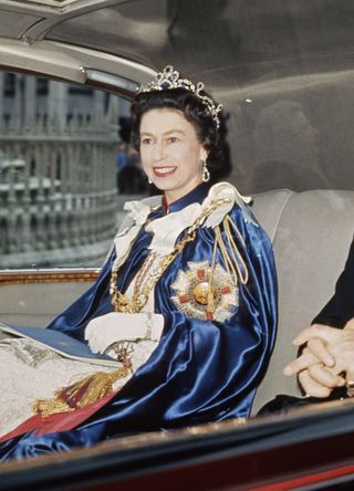 Queen Elizabeth II attend a service for the Order of St Michael and St George at St Paul's Cathedral
