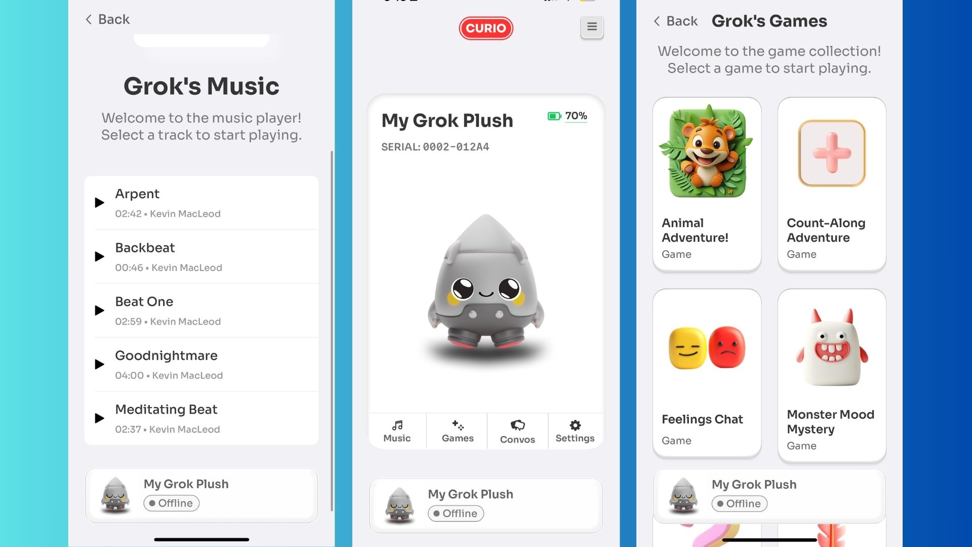 Curio app screenshot
